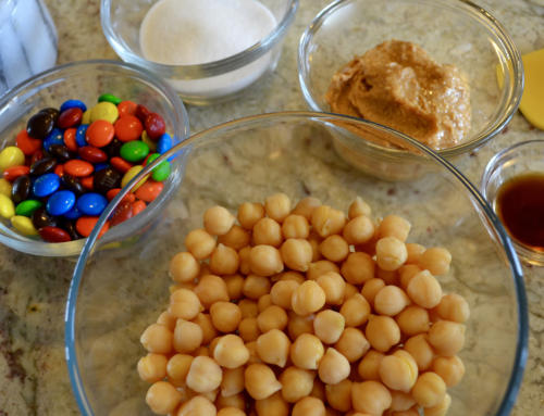 Video | Garbanzo Bean Peanut Butter M&M Cookie Dough Bites