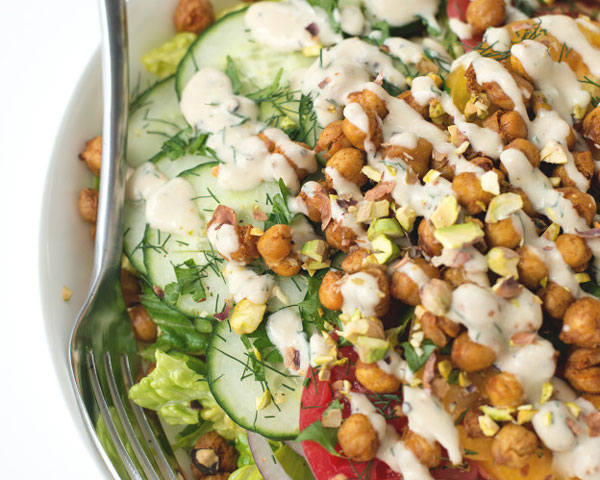 roasted chickpea salad